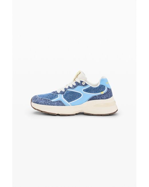 Desigual Blue Combined Runner Sneakers