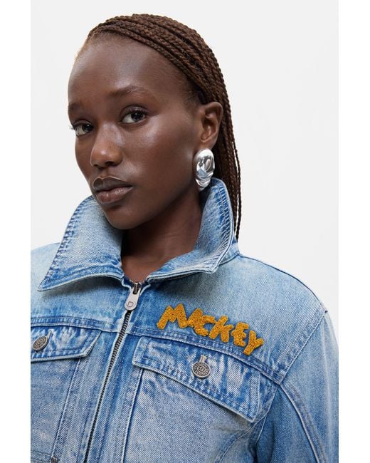 Desigual Blue Disney Printed Jacket, Cotton