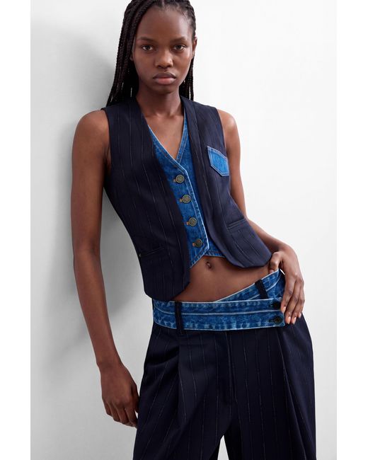 Desigual Blue Long Woven Trousers