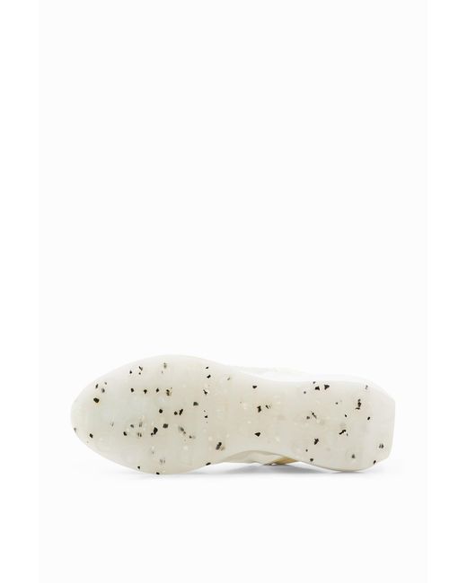 Desigual White Transparency Running Sneakers