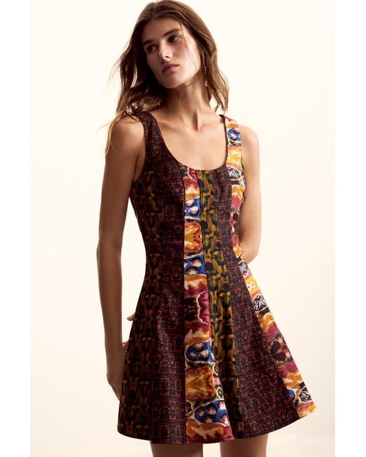 Desigual Green Strappy Dress Designed By Mr. Christian Lacroix, Cotton
