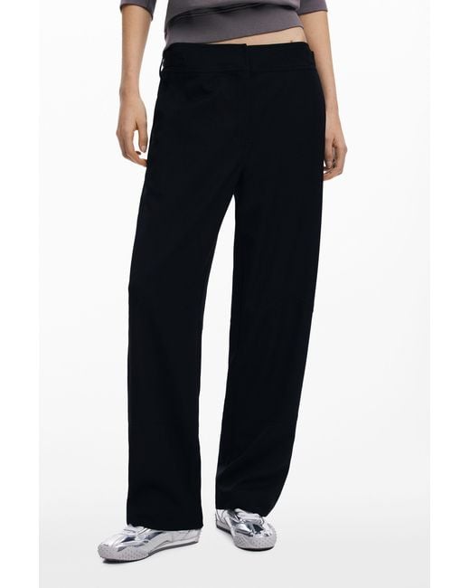 Desigual Blue Utility Straight Pants