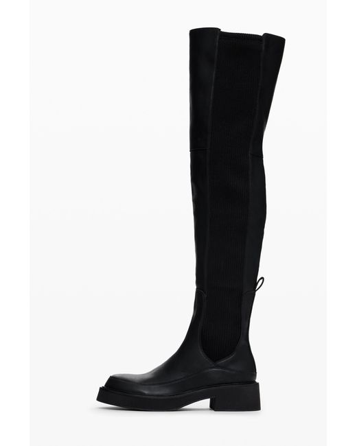 Desigual Black High Chelsea Boot Designed By M. Christian Lacroix
