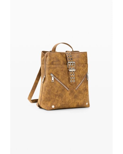 Desigual Natural Mini Small Backpack, Polyurethane