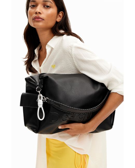 Desigual Black L Logo Shoulder Bag