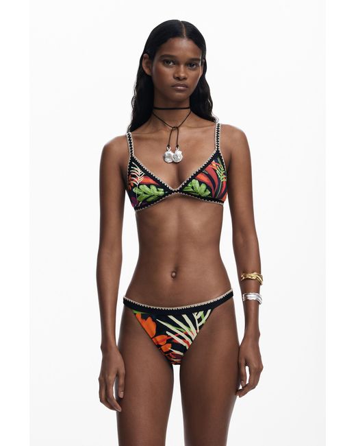 Desigual Red Bikini Top