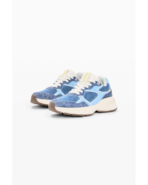 Desigual Blue Combined Runner Sneakers