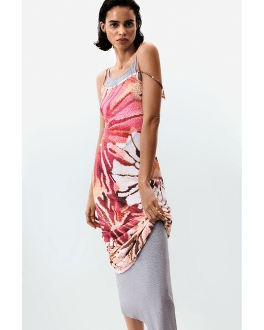 Desigual White 2-In-1 Dress, Polyester