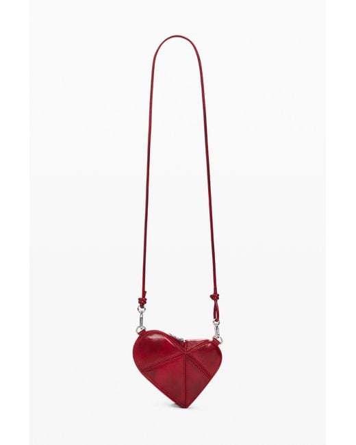 Desigual Red Small Heart Wallet, Polyurethane