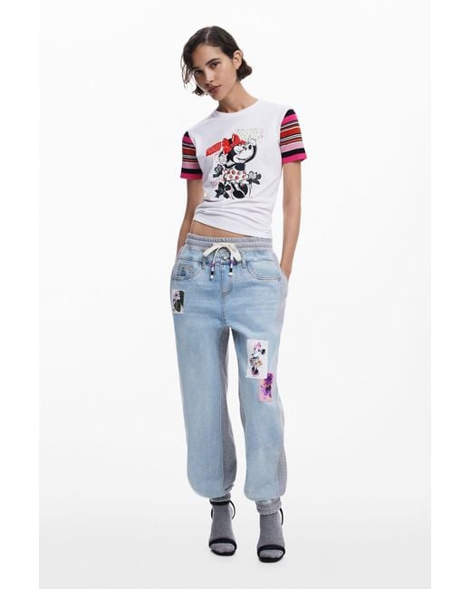 Desigual Blue Minnie Mouse T-Shirt