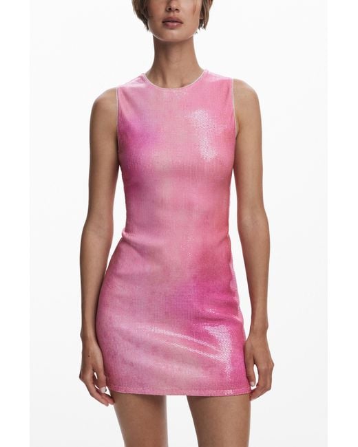 desigual pink dress Desigual, Short logo dress, Kids, Cotton, Red, 5/6