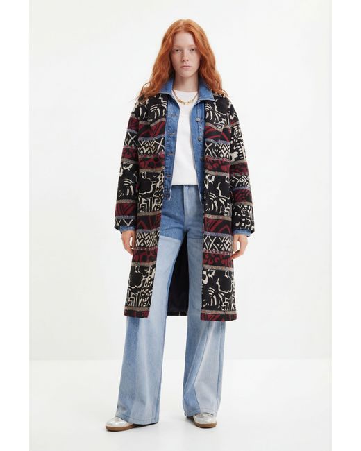 Coat_Dev di Desigual in Blue