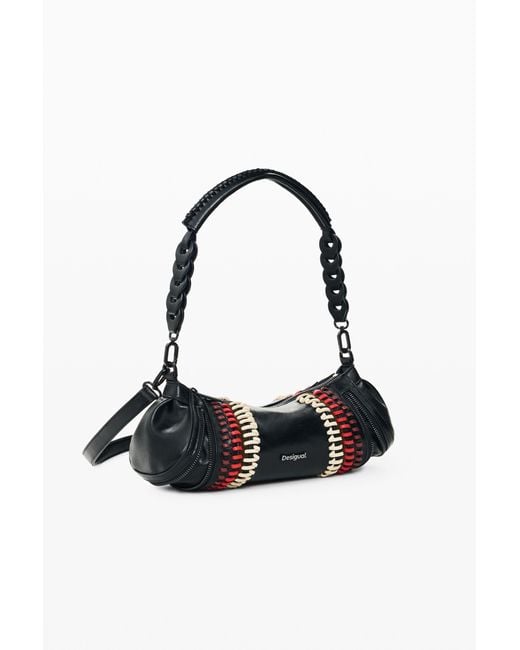 Desigual White Medium Quilted Bag, Polyurethane