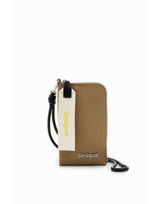 Desigual Green L Nylon Phone Pouch