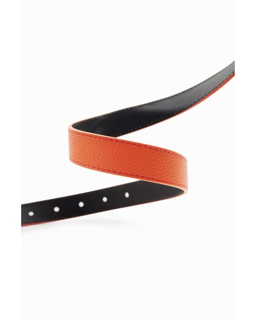 Desigual Red Contrasting Buckle Belt