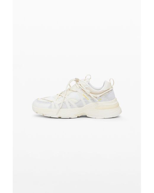 Desigual White Trekking Runner Sneakers
