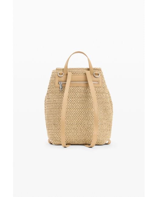 Desigual Natural Small Raffia Backpack Charms, Paper