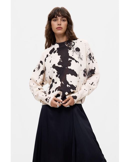 Desigual Blue Printed Sweater