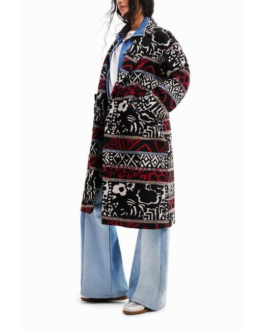 Coat_Dev di Desigual in Blue