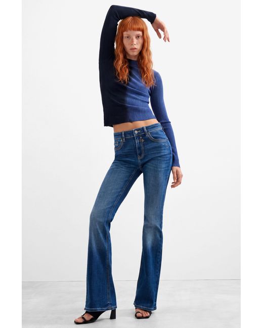 Desigual Blue Flare Jeans