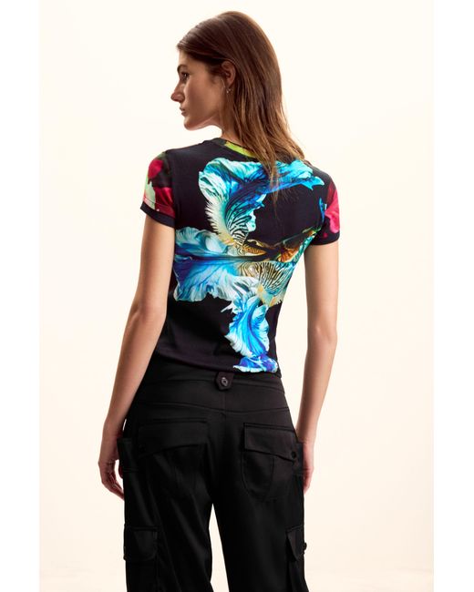 Desigual Multicolor T-Shirt Designed By Mr. Christian Lacroix, Cotton