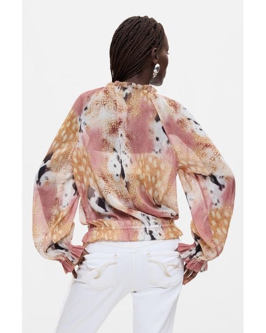Desigual Pink Blouse, Polyester