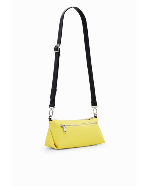 Desigual Yellow S Plain Knots Crossbody Bag