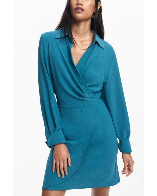Desigual Blue Shirt Dress