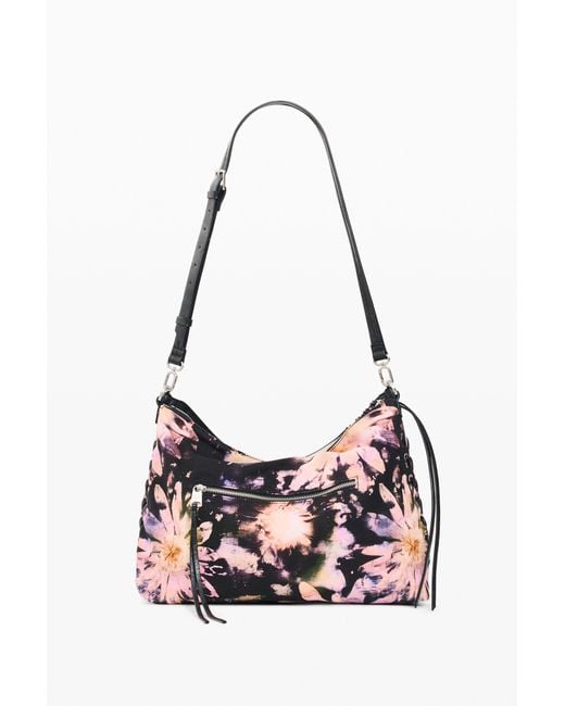Desigual White Large Printed Bag, Cotton