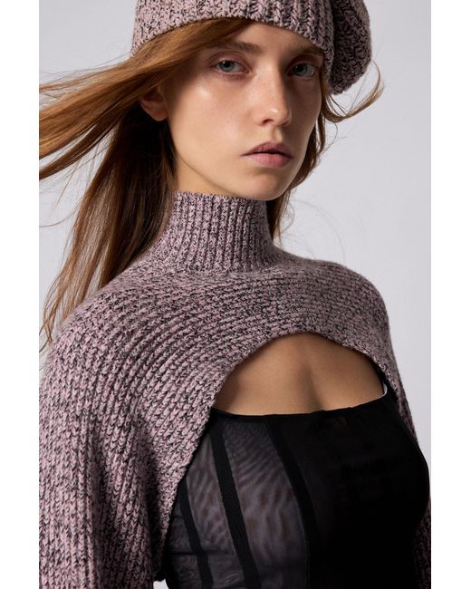 Desigual White Pack Sweater And Knit Hat