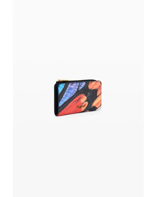 Desigual Blue Butterfly Wallet, Polyurethane