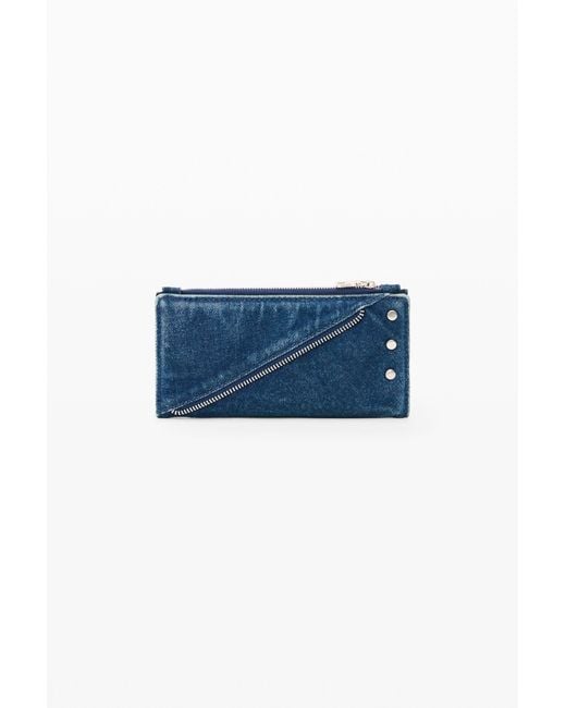 Desigual Blue Large Denim Wallet 100% Cotton, Cotton