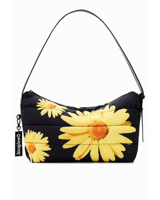 Desigual Black M. Christian Lacroix Large Floral Crossbody Bag, Polyester