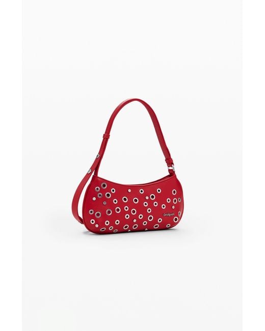 Desigual Red Studded Handbag