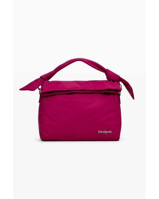 Desigual Pink Multi-Handle Handbag, Polyamide