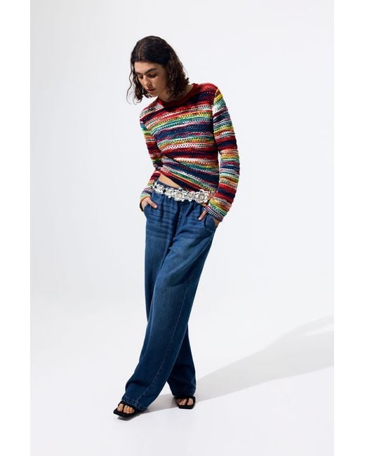Desigual Multicolored Mottled Sweater, Cotton