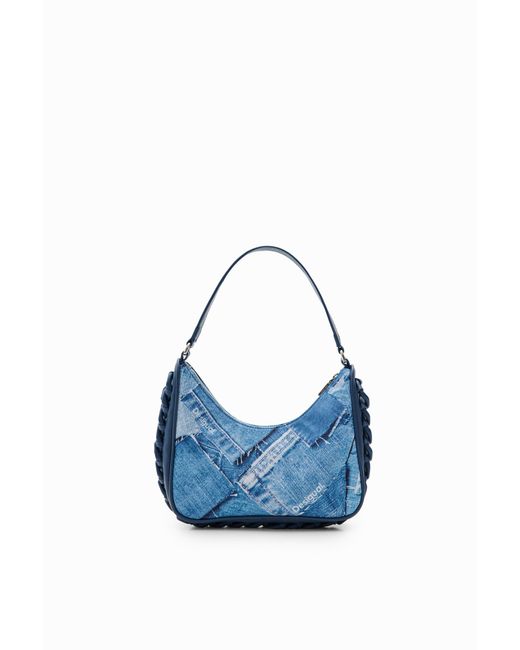 Petit Sac Patchwork Denim, Polyester, Bleu Desigual en coloris Blue