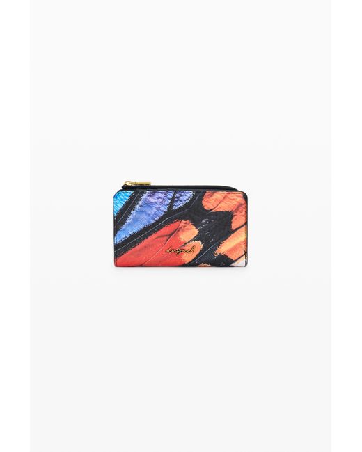 Desigual Blue Butterfly Wallet, Polyurethane