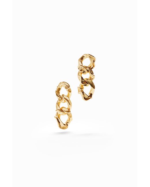 Desigual Metallic Zalio-Plated Chain Earrings