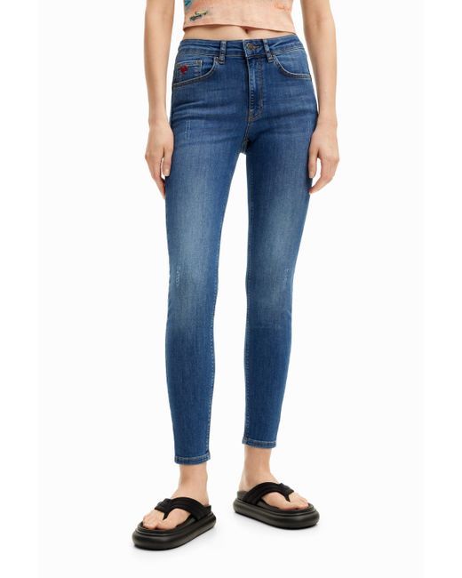 Desigual Blue Slim Push-up Jeans