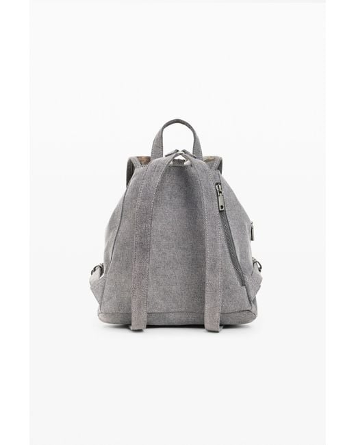 Desigual Gray Small Mickey Disney Denim Backpack