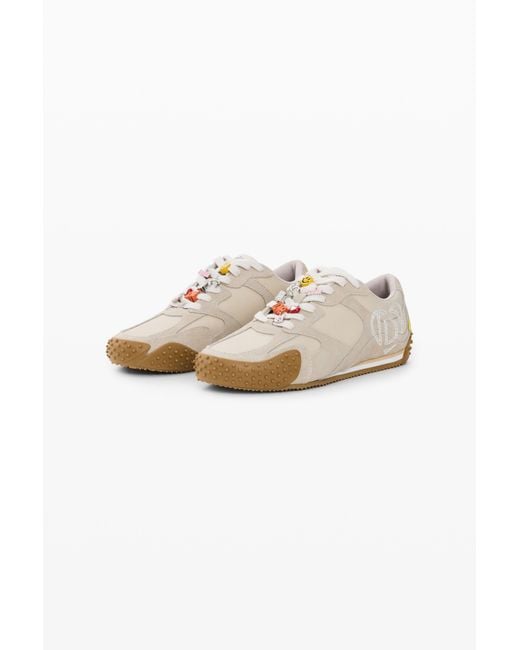 Desigual White Leather Charm Sneakers