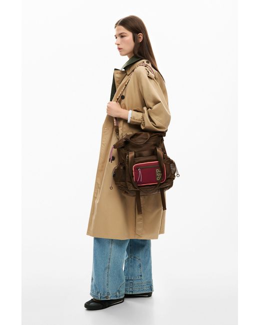 Grand Sac À Dos Voyager Multiposition, Femme, Polyamide, Marron Desigual en coloris Red