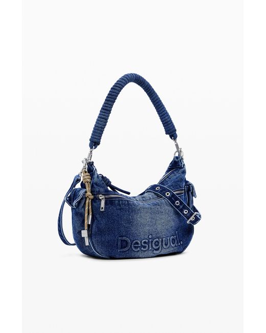 Desigual Blue Medium Denim Bag, Cotton