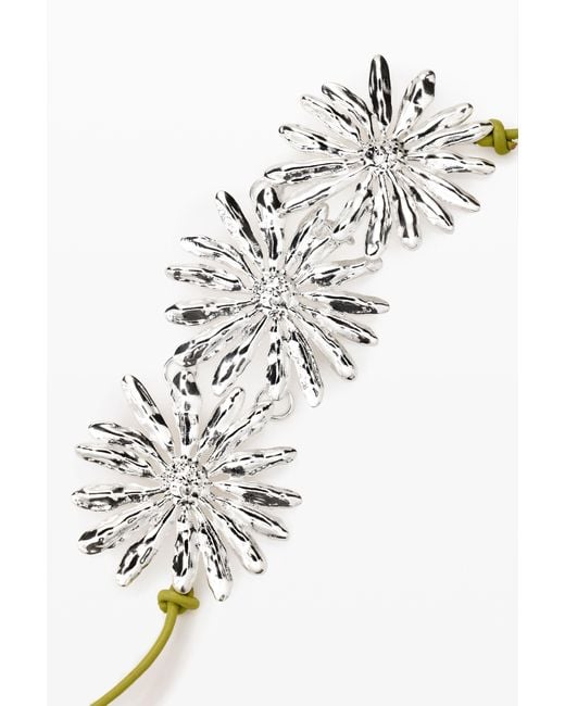 Desigual Gray Daisy Zalio Pendant