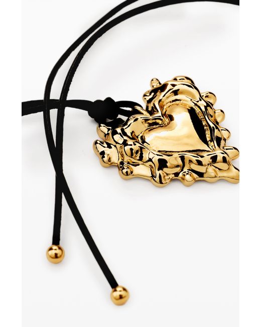 Desigual Metallic Heart Pendant Zalio