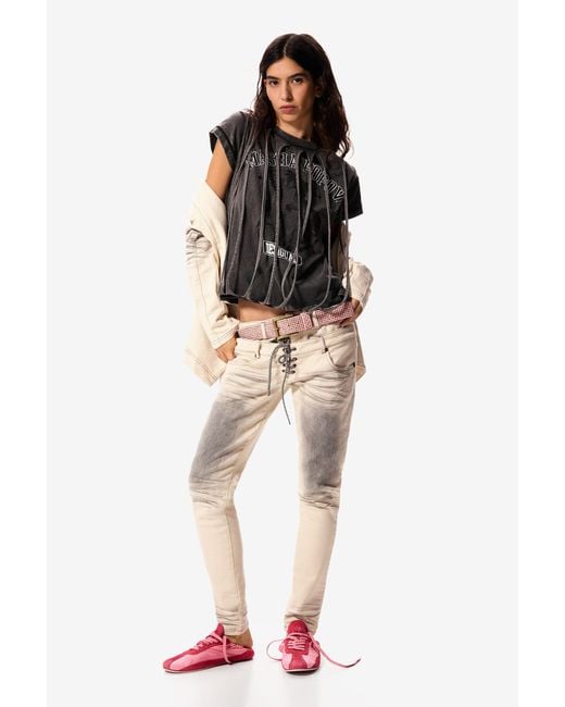 Desigual Black Short-Sleeved T-Shirt Masha Popova, Cotton