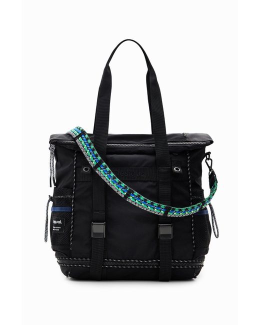 Mochila Voyager Xl Multiposición Desigual de color Black