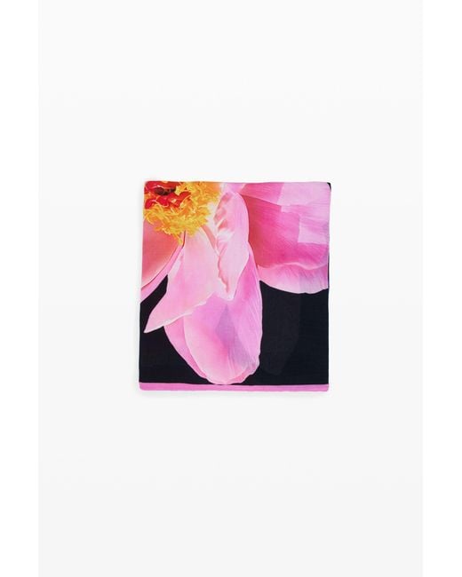 Desigual Pink Lily Foulard, Viscose