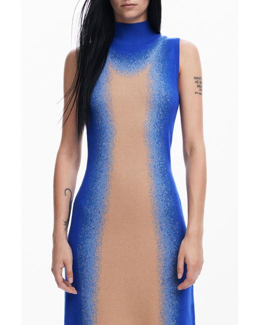 Desigual Blue Maitrepierre Gradient Dress